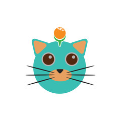 Golf Cat Logo Icon Design