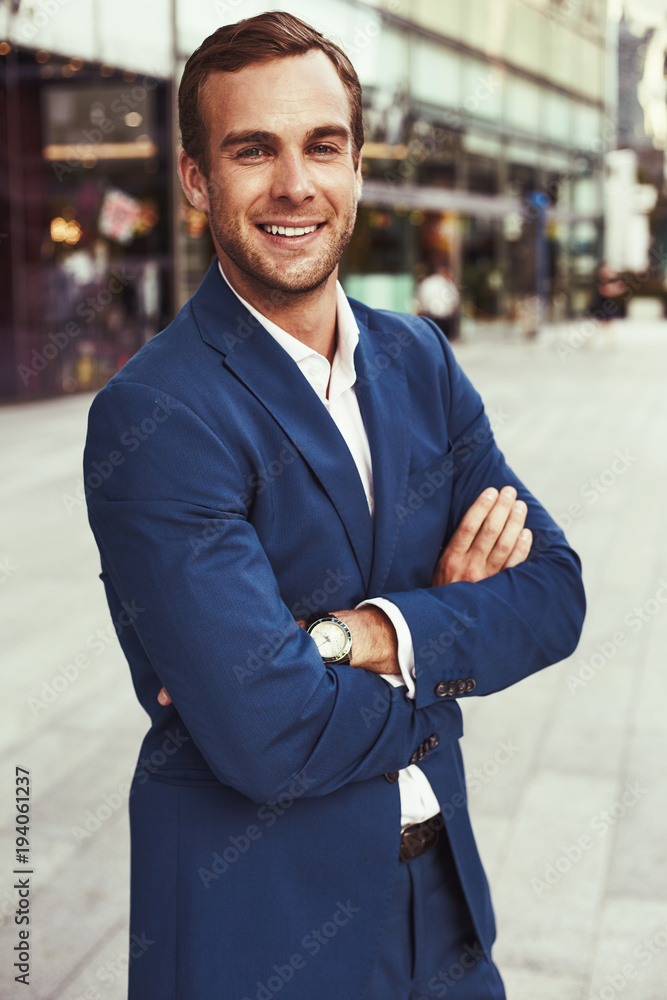 Canvas Prints Businessman in the city