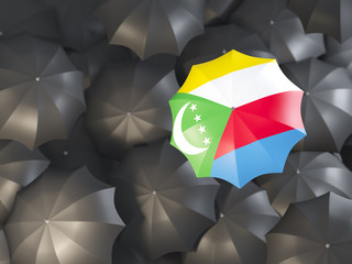 Umbrella with flag of comoros