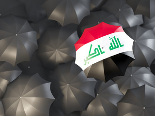 Umbrella with flag of iraq
