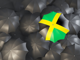 Umbrella with flag of jamaica