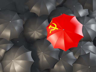 Umbrella with flag of ussr