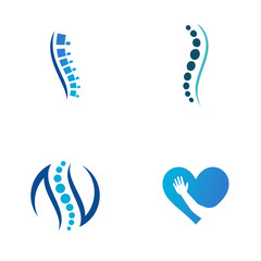 physical therapy logo vector icon illustration collection
