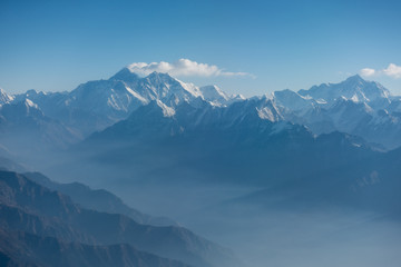 Fototapeta na wymiar Rugged Himalayan Mountains in Morning Light