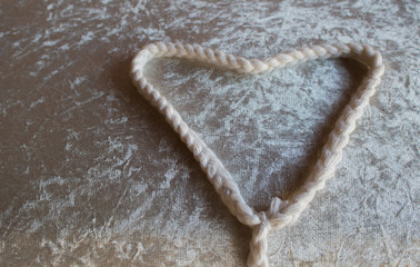 heart shape of Decorations for the wedding ceremony