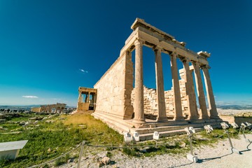 Obraz premium Erechtheion at Parthenon Acropolis of Athens Archaeological Place