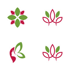 spa logo vector icon illustration collection
