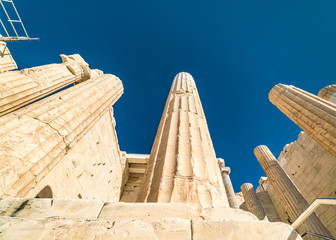 Datails at Parthenon Acropolis of Athens Archaeological Place