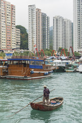 Fototapeta na wymiar Aberdeen, Fishing Village of Hong Kong