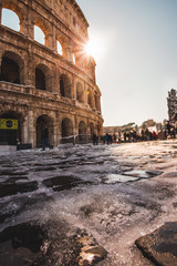 Fototapeta na wymiar Melting Colosseum
