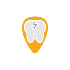 Dental Pin Logo Icon Design