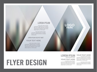 Black and white flyer design template. Annual Report Leaflet cover Brochure Layout. Presentation Modern background. illustration vector in A4 size