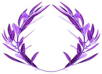 couronne violette d'olivier