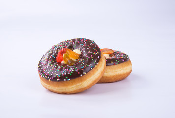 donut or halloween donut on the background.
