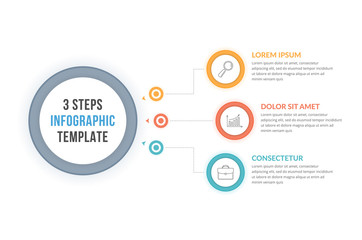 Infographic Template with Three Steps
