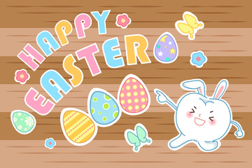 tooth with happy easter