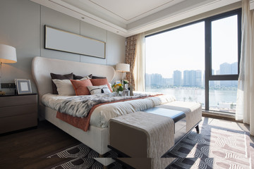 interior of modern bedroom