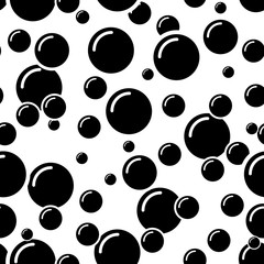 Bubbles seamless pattern. Water bubbles pattern. Soap vector background. Cleaning or bodycare