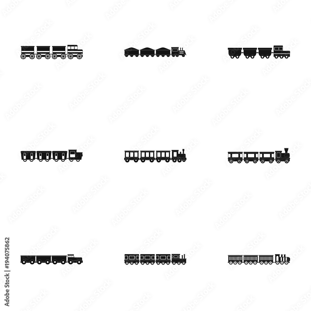 Aufkleber play a little icons set. simple set of 9 play a little vector icons for web isolated on white backgr