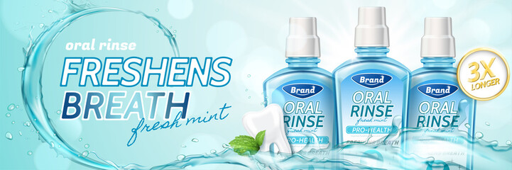 Oral rinse ads