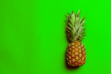 pineapple on colored paper