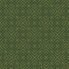 Green geometric seamless pattern