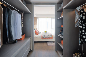 Fototapeta na wymiar interior of modern wardrobe