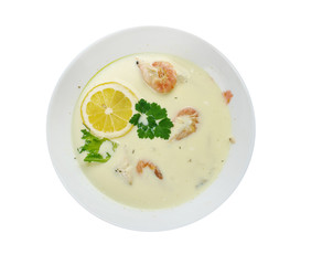  Coconut Shrimp and Cod Chowder