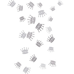 Elegant vector background with colored crowns. Simple gentle template for the card, invitation, printing. Fashionable decoration with beautiful crowns.