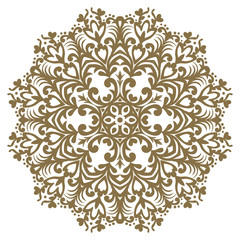 Round element for design. Can be used for wallpaper, background, surface textures. EPS 8