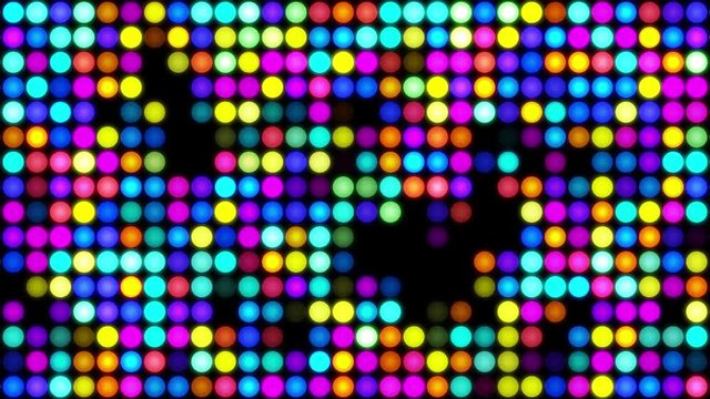 Colorful dot lights background, looped