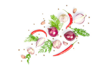 Red onions with spices