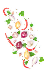 Red and white onions