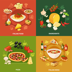 Italian Food 2x2 Design Concept