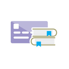 Book Card Logo Icon Design