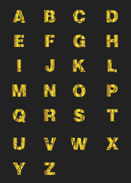 Alphabet Modern Design collection. Retro Type Font Disco,
