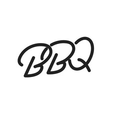 BBQ. BBQ lettering illustration. BBQ label badge emblem