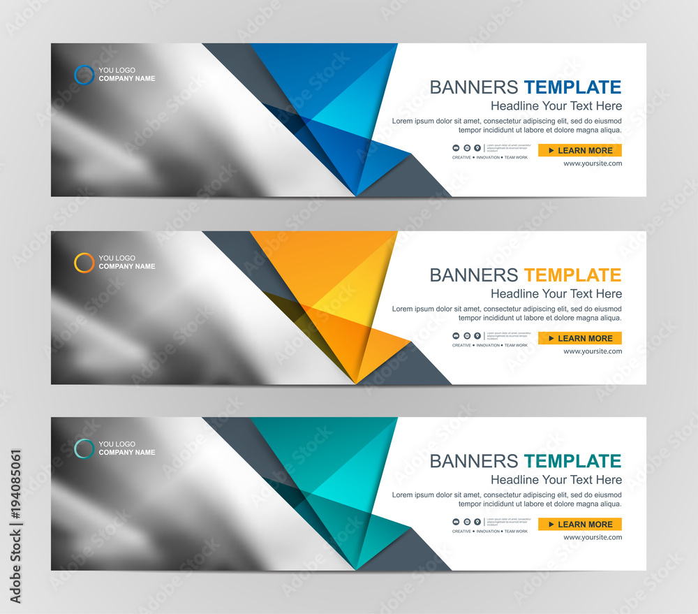 Wall mural abstract web banner design background or header templates
