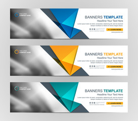 Abstract Web banner design background or header Templates