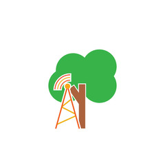 Tower Tree Logo Icon Design