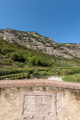 Roman Bridge over the River Sarca (Fiume Sarca) - Italy