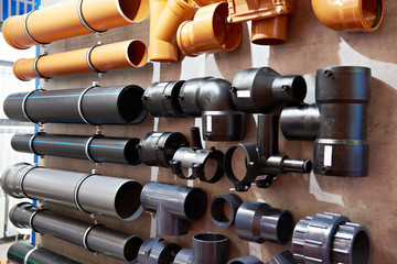 Plastic pipes for water sewer system