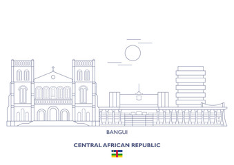 Bangui City Skyline, Central African Republic