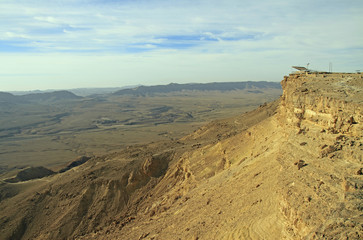Ramon crater in the Negev desert
