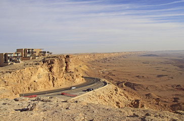 Ramon crater in the Negev desert