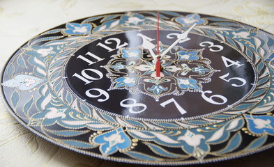 Black round handmade watches