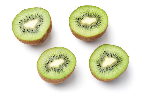 Kiwi Fruit Isolated on White Background