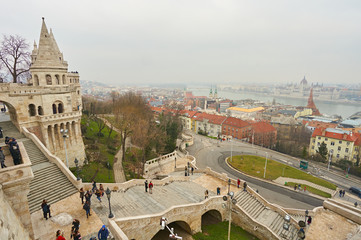 Fototapeta premium Statue and square of Istvan in Budapest.