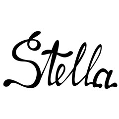 Stella name lettering