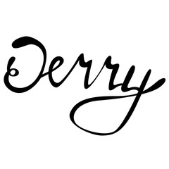 Jerry name lettering